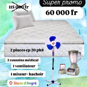 Super Promo – Matelas Médical PH8 + Cadeaux Exclusifs à 60 000 fr !